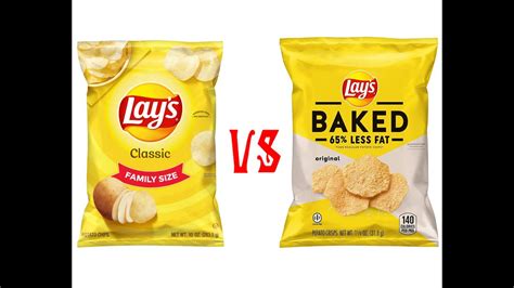 Baked Vs Classic Lays Potato Chip Food Review The Truth May Surprise You Youtube