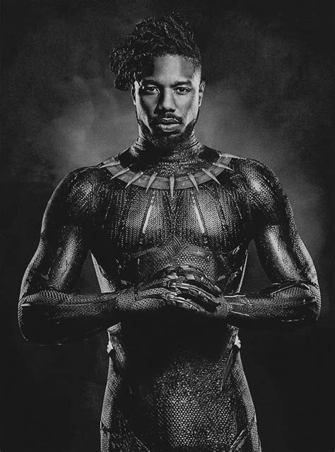 Michael B Jordan In Marvels “black Panther” Erik Killmonger Black