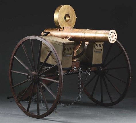 A Reproduction Colt Model 1883 Gatling Gun