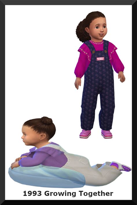 Toddler Cc Sims 4 Sims 4 Decades Challenge Oshkosh Overalls Toodler