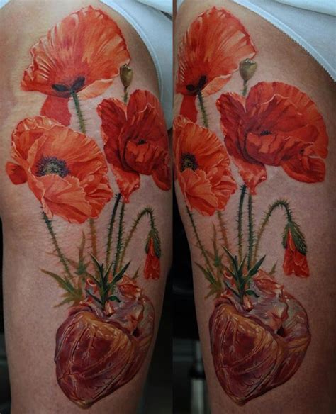 More Than 40 Beautiful And Meaningful Poppy Flower Tattoo Designs