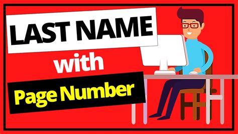 Your template should look like this: 🔴 How to add - Last Name and Page Number - In Google Docs ...