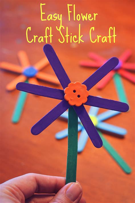 Middle schoolers and younger kids alike will find inspiration in our collection of arts and crafts activities that range from creating photo middle schoolers and younger kids alike will find. Easy Flower Craft Stick Craft for Kids