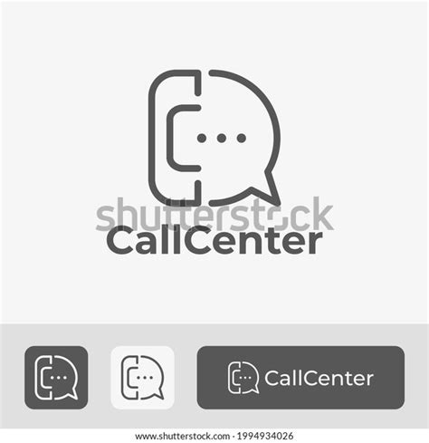 Call Center Logo Template Use Phone Stock Vector Royalty Free