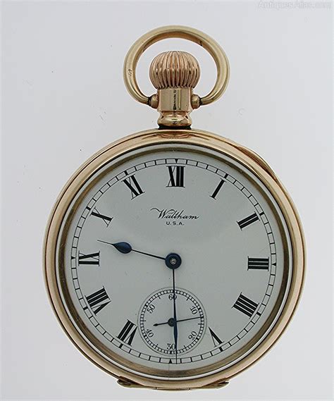 Antiques Atlas Gold Filled Waltham Usa Pocket Watch 1920 Ald Case