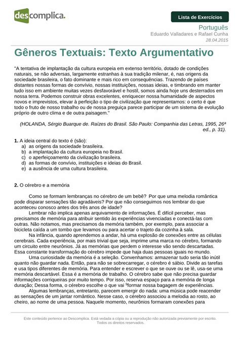 PDF Gêneros Textuais Texto Argumentativo Gêneros Textuais Texto Argumentativo A tentativa