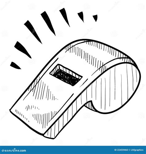 Safety Whistle Drawing Vector Illustration 22459460