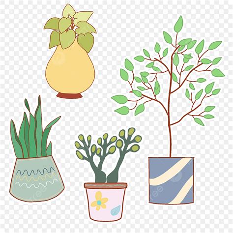 Interior Plant Png Picture Sticker Plant Four Set Of Interior Home