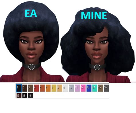 Sims 4 Maxis Match Afro