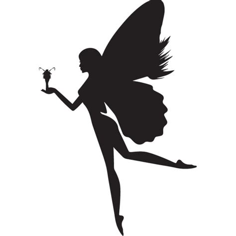 Flower Style Fairy Silhouette Wall Sticker Creative Multi Pack Wall