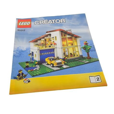 Methode 2von 2:ein haus nach vorlage bauen. 1 x Lego System Bauanleitung A4 Heft 2 zu Creator Familien ...