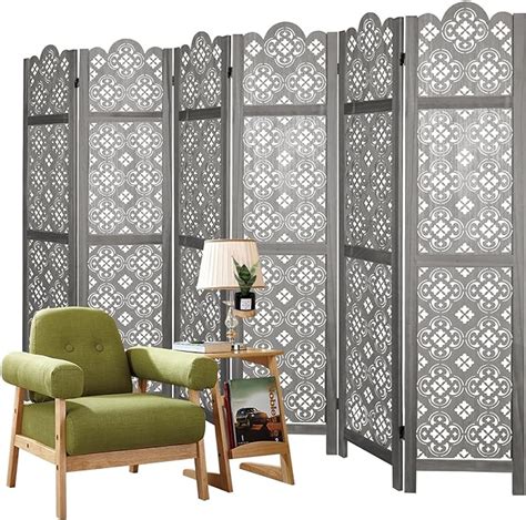 Amazon ECOMEX 6 Panel Cutout Room Divider Fully Assembled 5 6Ft