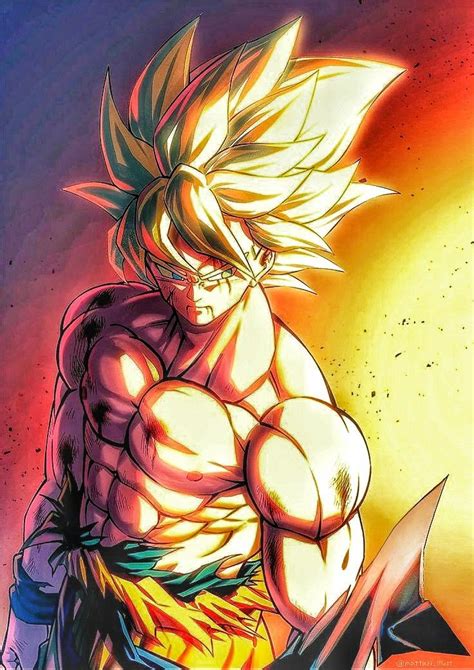 Goku Ssj Arte Delle Anime Sfondi Sfondi Iphone