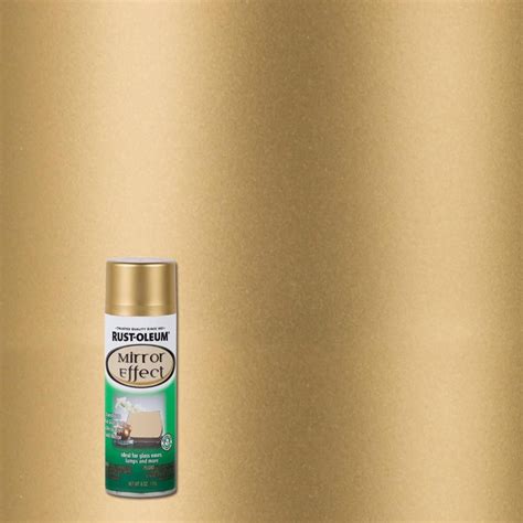 Rust Oleum Specialty 6 Oz Gold Mirror Finish Spray Paint Mirror Effect Spray Paint Metallic