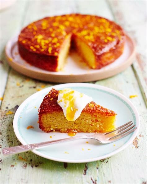 Add the prepared dates and mix everything together. From Jamie Oliver: My orange and polenta cake is full of ...
