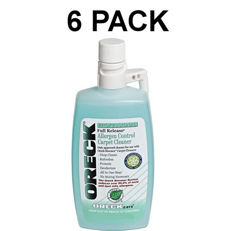 Oreck Carpet Cleaning And Hard Floor Cleaner Shampoo 6 Pack