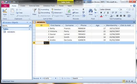 How To Create Your First Microsoft Access Database
