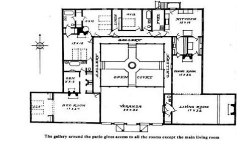 Mexican hacienda floor plans hacienda spanish style home floor. Hacienda Style House Plans with Courtyard Mexican Hacienda ...