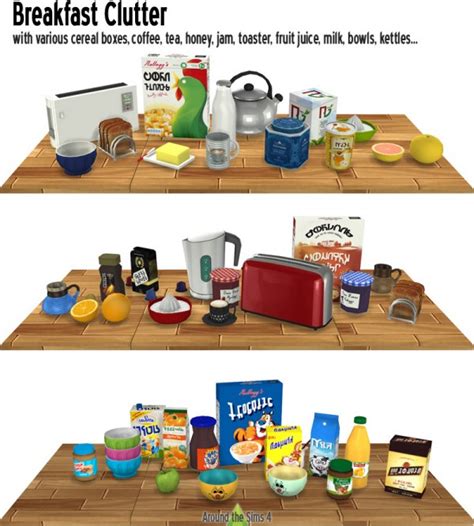 The Sims 3 Cc Clutter Food Trendycaqwe