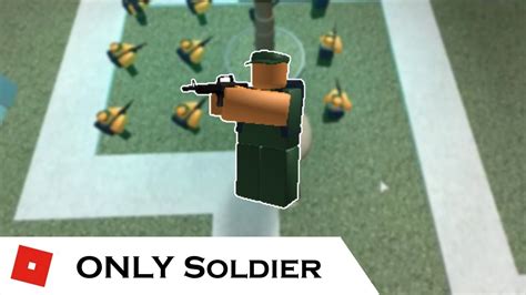 How Far Can You Go With Only Soldier Tower Battles Roblox Youtube