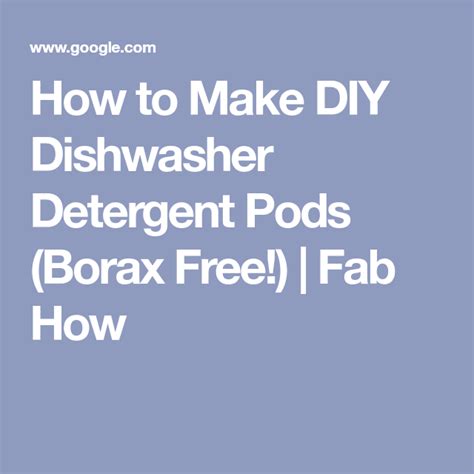 How do you make laundry detergent. How to Make Homemade Dishwasher Detergent Pods (with and ...