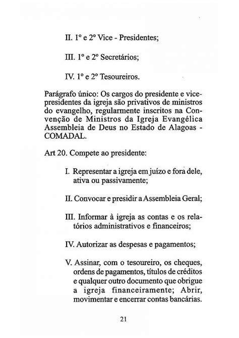 Estatuto Das Assembleias De Deus