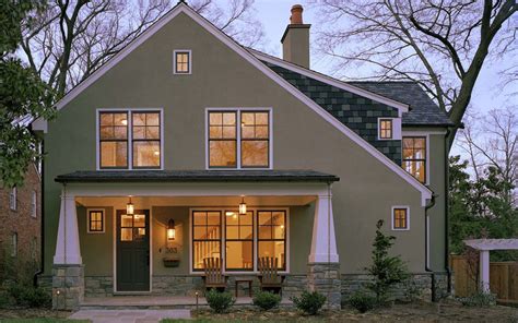 1920s Salt Box Home Renovation In Northern Virginia Exterior House