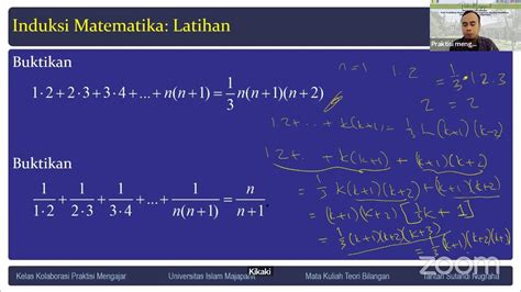 Praktisi Mengajar Teori Bilangan Prinsip Induksi Matematis Youtube