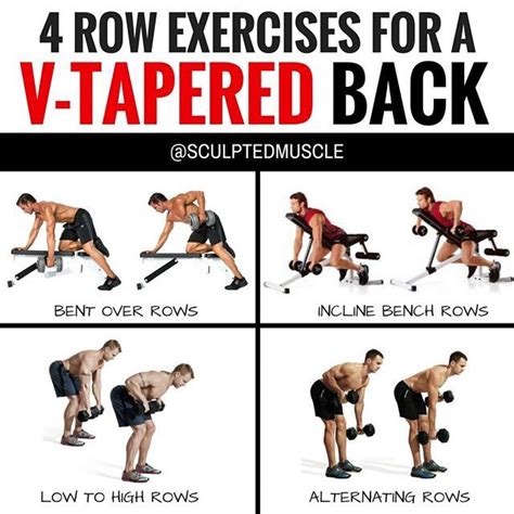 4 row exercises for a v tapered back if you want to build a strong v tapered back then rows