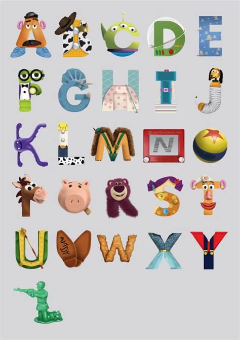 Disney Inspired Alphabet Toy Story Nursery Toy Story Crafts Toy