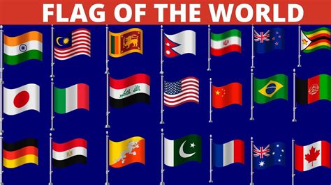 Country Flag Of The World For Kids I Flag Of The World With Names And