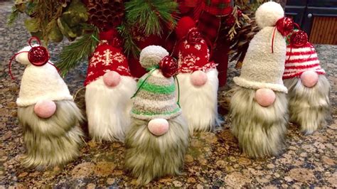How To Make Cute Christmas Gnomes In 15min Youtube