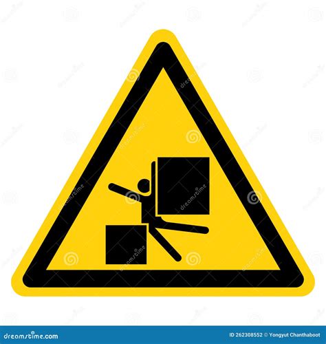 Crush From Equipment Will Injury Or Kill Symbol Sign Vector