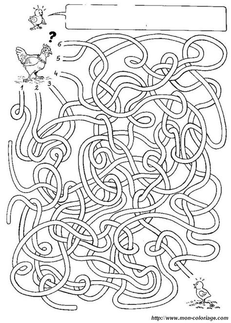 Coloring Maze And Labyrinth Page Printable Labyrinth