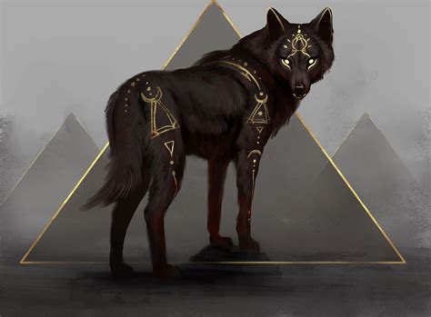 Cute Fantasy Creatures Mythical Creatures Art Fantasy Wolf Dark