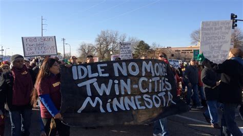 Native Americans Protest Redskins Name In Minnesota