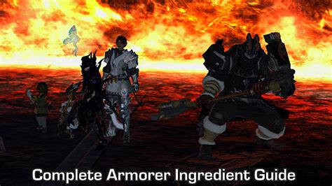 Scarlet at new gridania (9, 11) prerequisite msq: FFXIV - Complete Armorer Ingredient Guide List | Final Fantasy XIV | Final Fantasy XIV