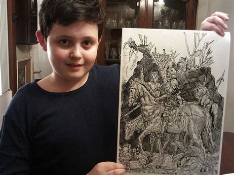 This 11 Year Old Child Genius Creates Amazingly Detailed Pen And Ink