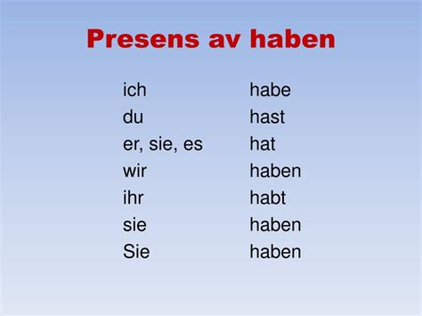 Ppt Repetition Av Grundläggande Grammatik I Tyska Språket Powerpoint