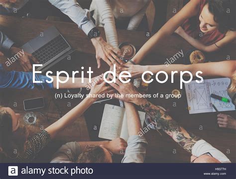 Esprit de corps (ep), a 2005 ep by wild beasts. Esprit De Corps Group Loyalty People Graphic Concept Stock ...