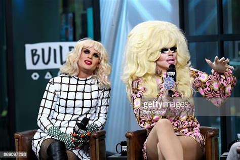 drag queens katya zamolodchikova and trixie mattel visit the build news photo getty images