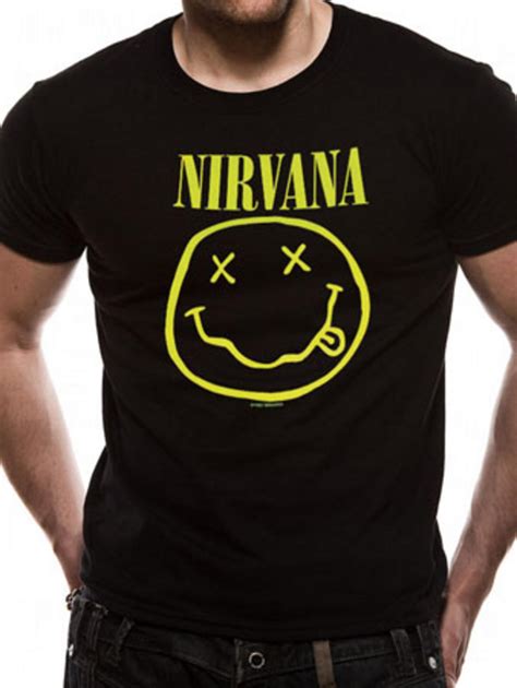 Nirvana Smiley Face T Shirt Tm Shop