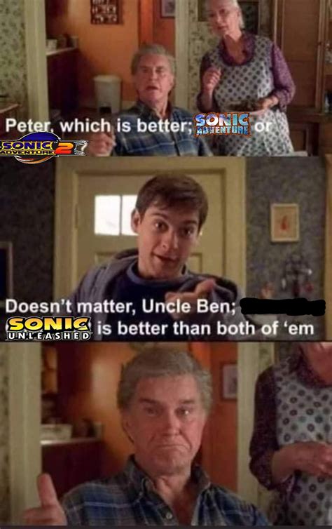 Sonic Unleashed Peter Which Is Better Know Your Meme