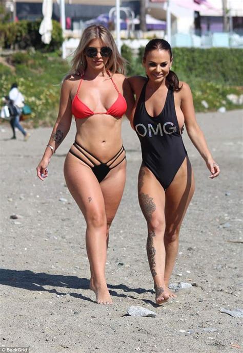 Chantelle Connelly Struggles To Contain Her Assets In Marbella Daily Mail Online