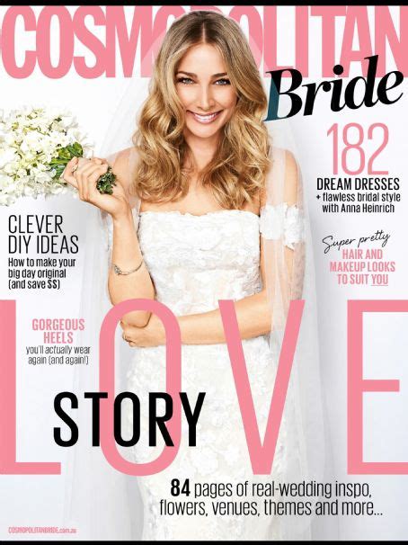 Anna Heinrich Cosmopolitan Bride Magazine 20 August 2017 Cover Photo Australia