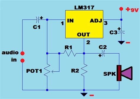 Simple Audio Amplifier Using 317ic Simple Electronics