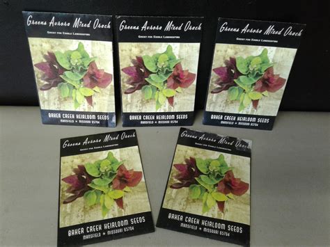 Lot Detail Variety Of Baker Creek Heirloom Seeds 21 Packets