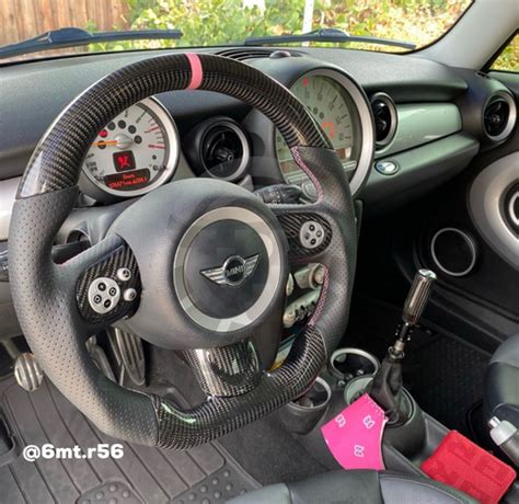 2007 2014 Mini Cooper S Custom Carbon Fiber Steering Wheel Carbontastic
