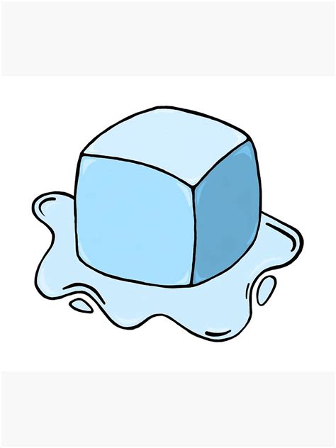 How To Draw A Melting Ice Cube Step By Step Ice Cube Drawing Melting