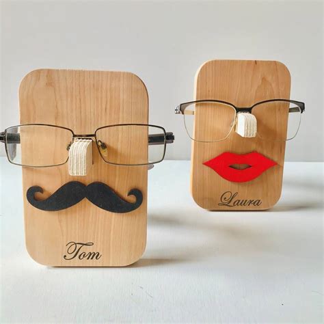 Personalised Glasses Holder For Him And For Her By Natural T Store